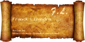 Franck Lizandra névjegykártya